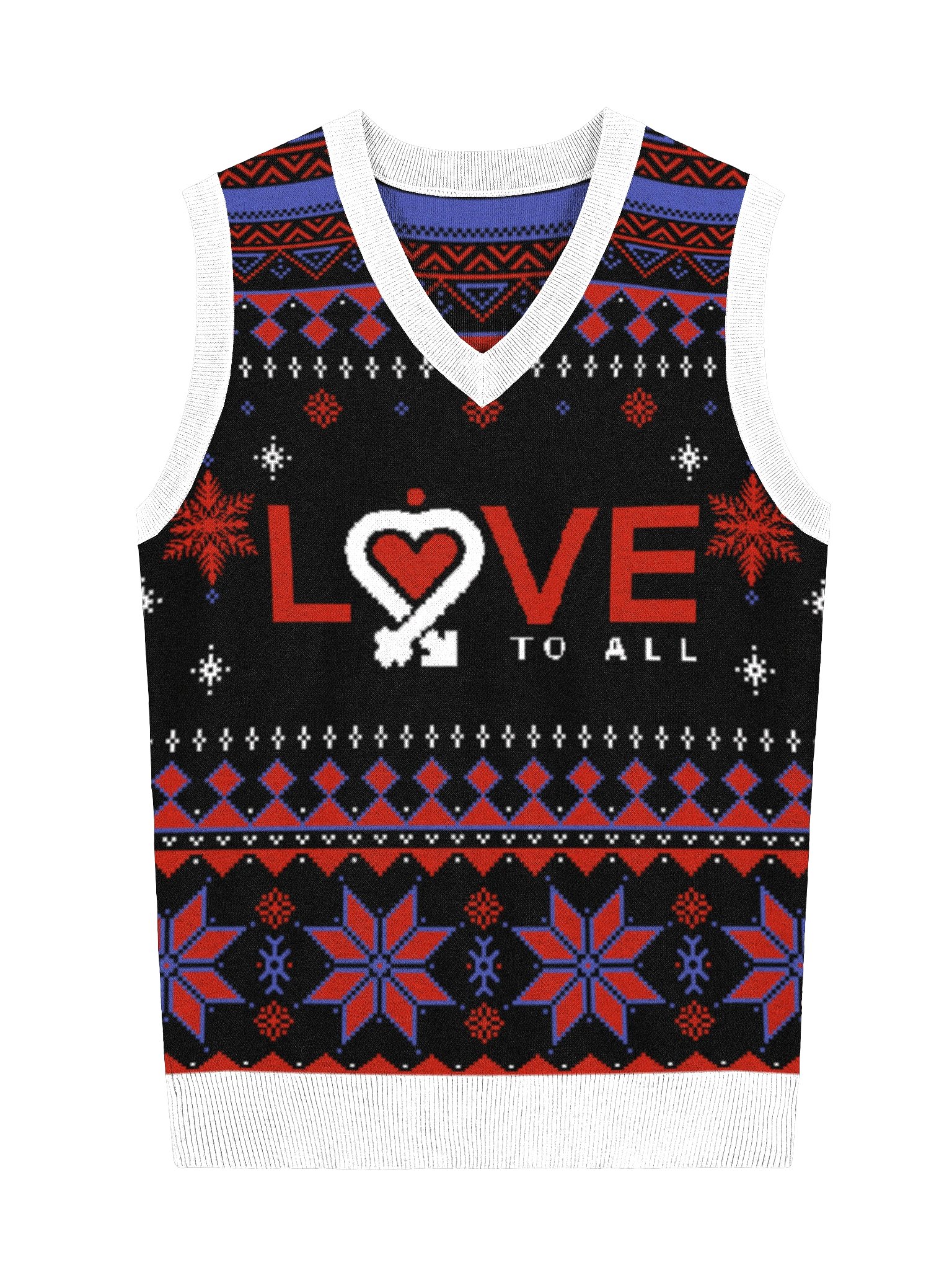 L2A Ugly Holiday Red V-Neck product image (2)