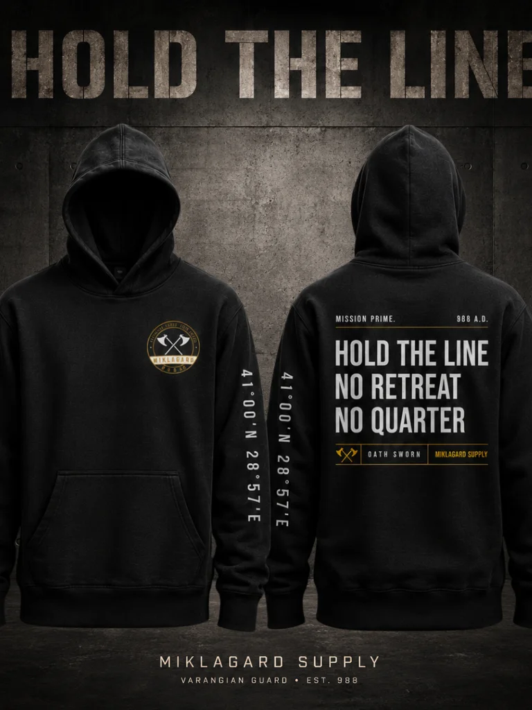 Varangian Guard Tactical Hoodie — HOLD THE LINE product image (2)