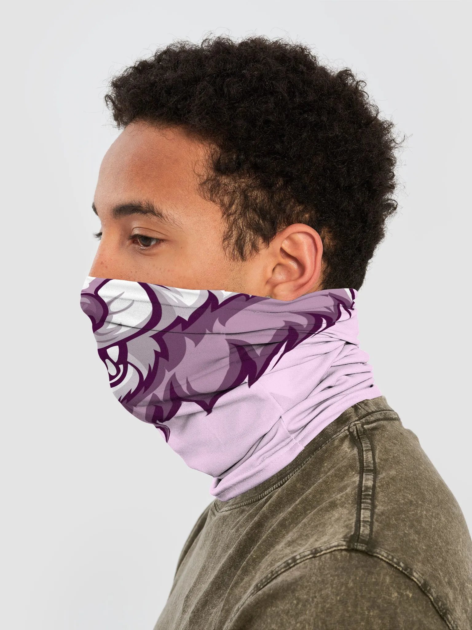 Pink Wolf Face Mask product image (3)