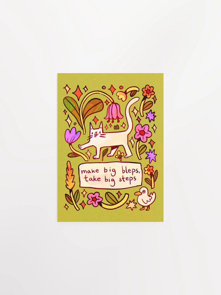 Make Big Bleps, Take Big Steps Print product image (2)