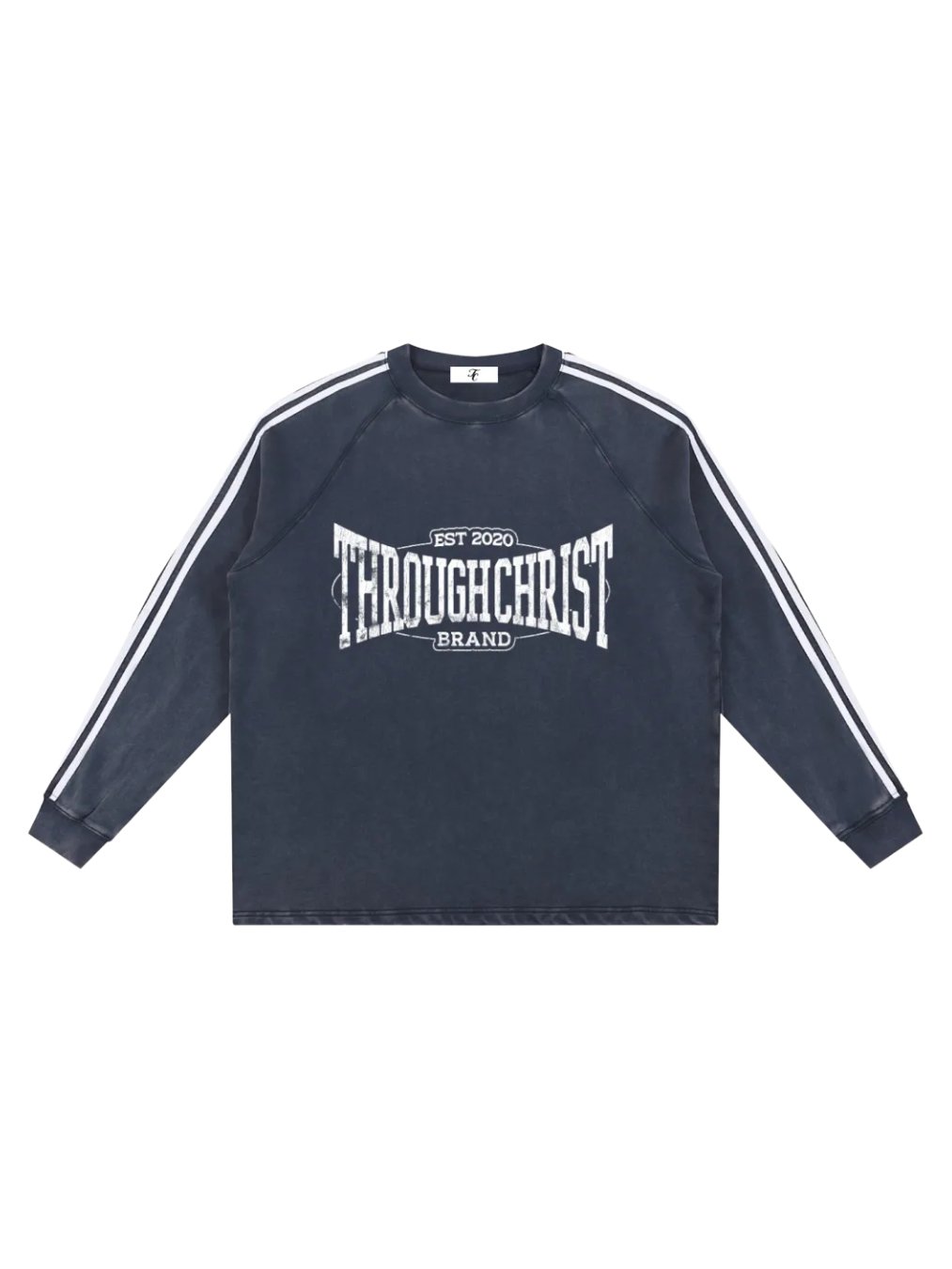 Through Christ Vintage Stripe Crew product image (2)