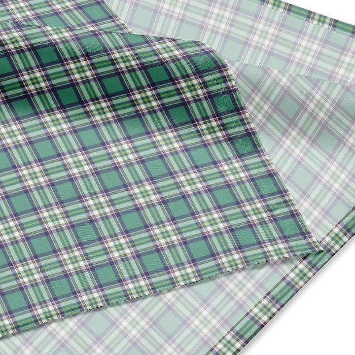 Light Green, Purple, and Yellow Plaid Bandana product image (2)