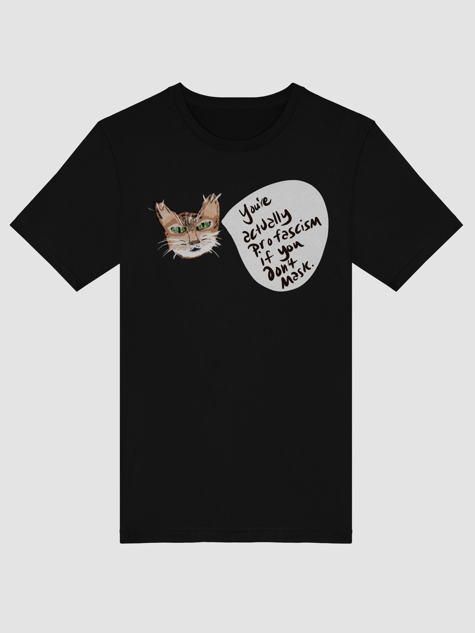 Kitty Mask Thoughts tee product image (19)