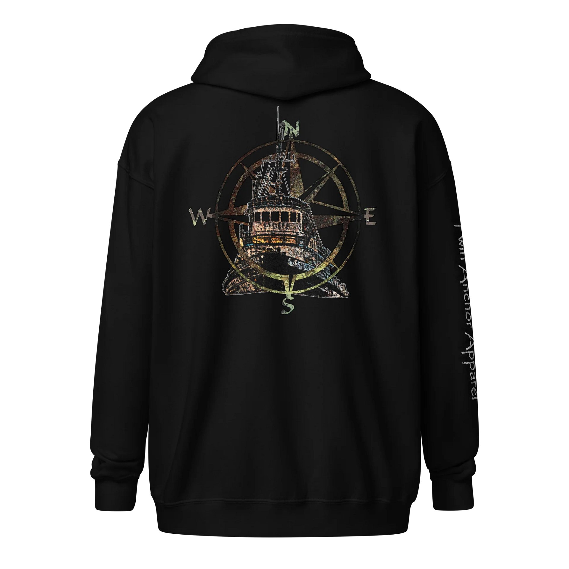 Compass Rose Pacific Falcon – Maritime Heritage | Twin Anchor Apparel Fog Harbor Line product image (1)