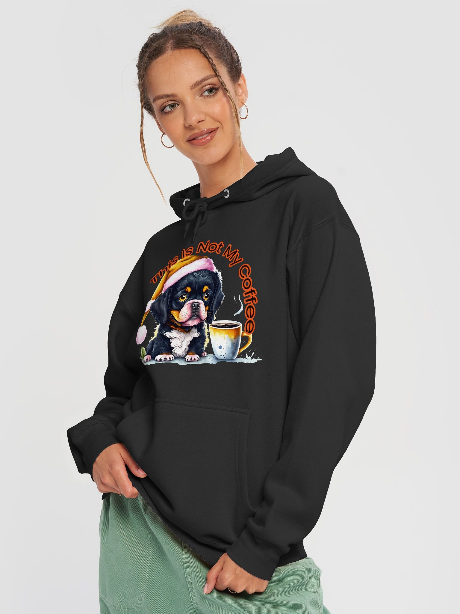 Sad Puppy - Not My Coffee Santa Paws Cozy Hoodie product image (10)