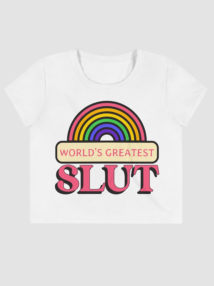 World's Greatest Slut crop tee product image (2)