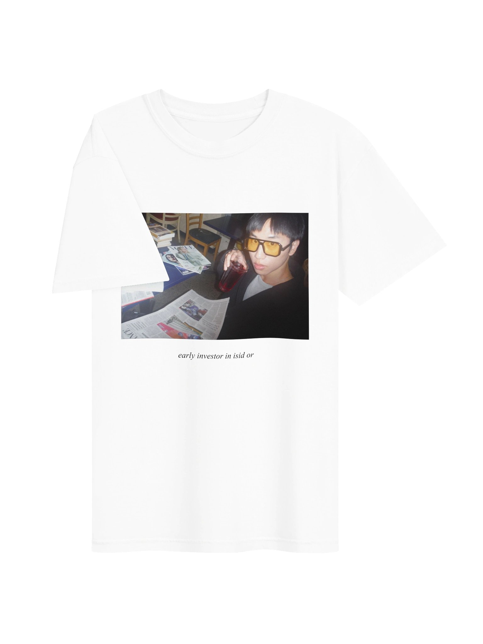 "Early Investor in isid or" T-Shirt - Alternative Design [White] product image (3)