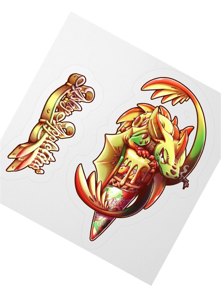 Dragon Ice Cream - Ashy Appletini - sticker product image (5)