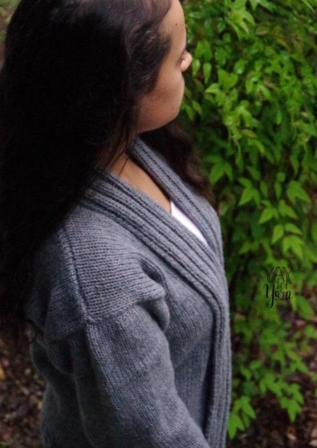 Simple Slouchy Sweater - PDF Cardigan Knitting Pattern & Video Tutorial product image (4)