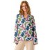 Mid-Century Modern Firebirds Ladies Long Sleeve Pajama Top