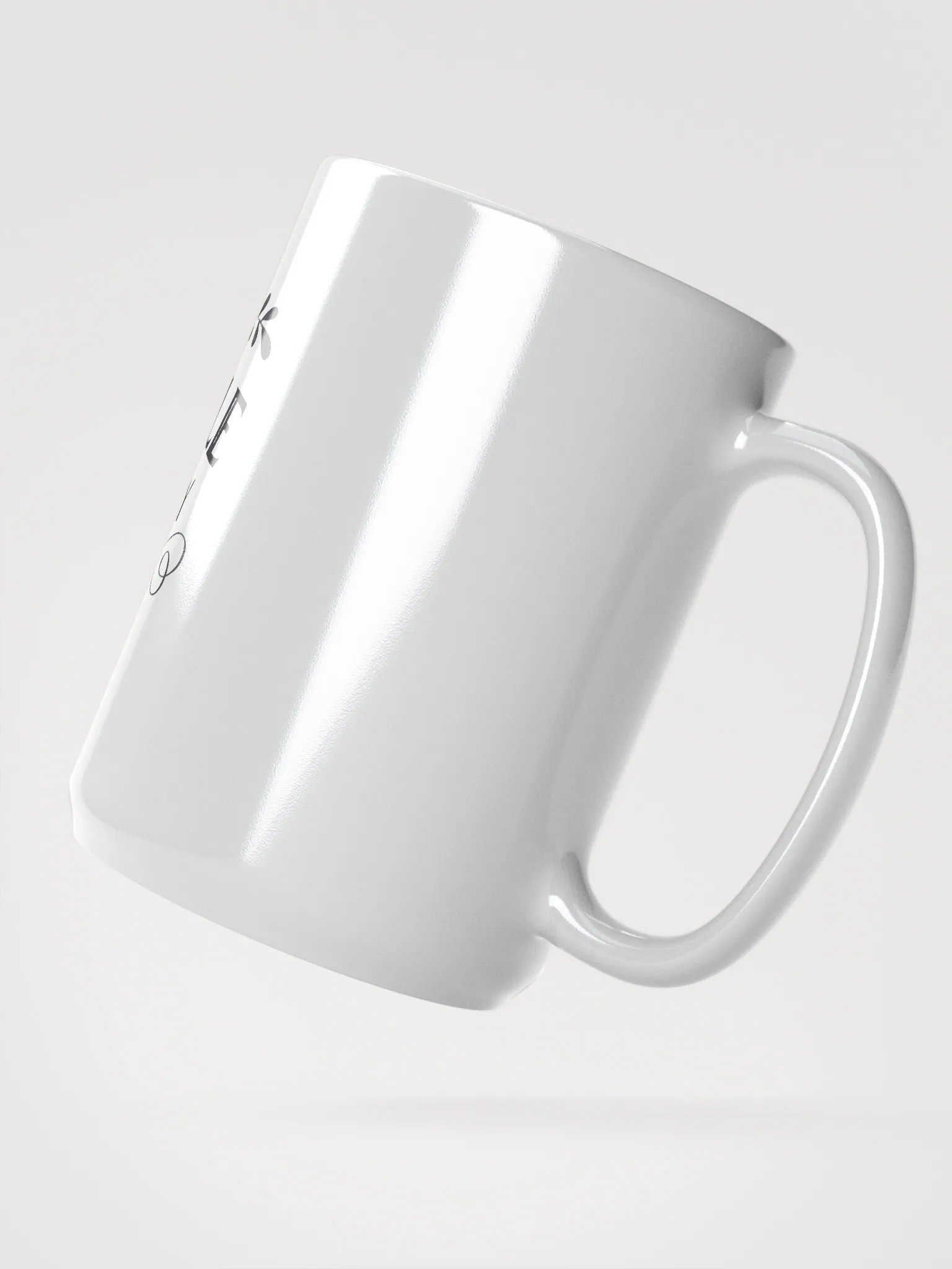Obstacle Reflection White Glossy Mug product image (2)