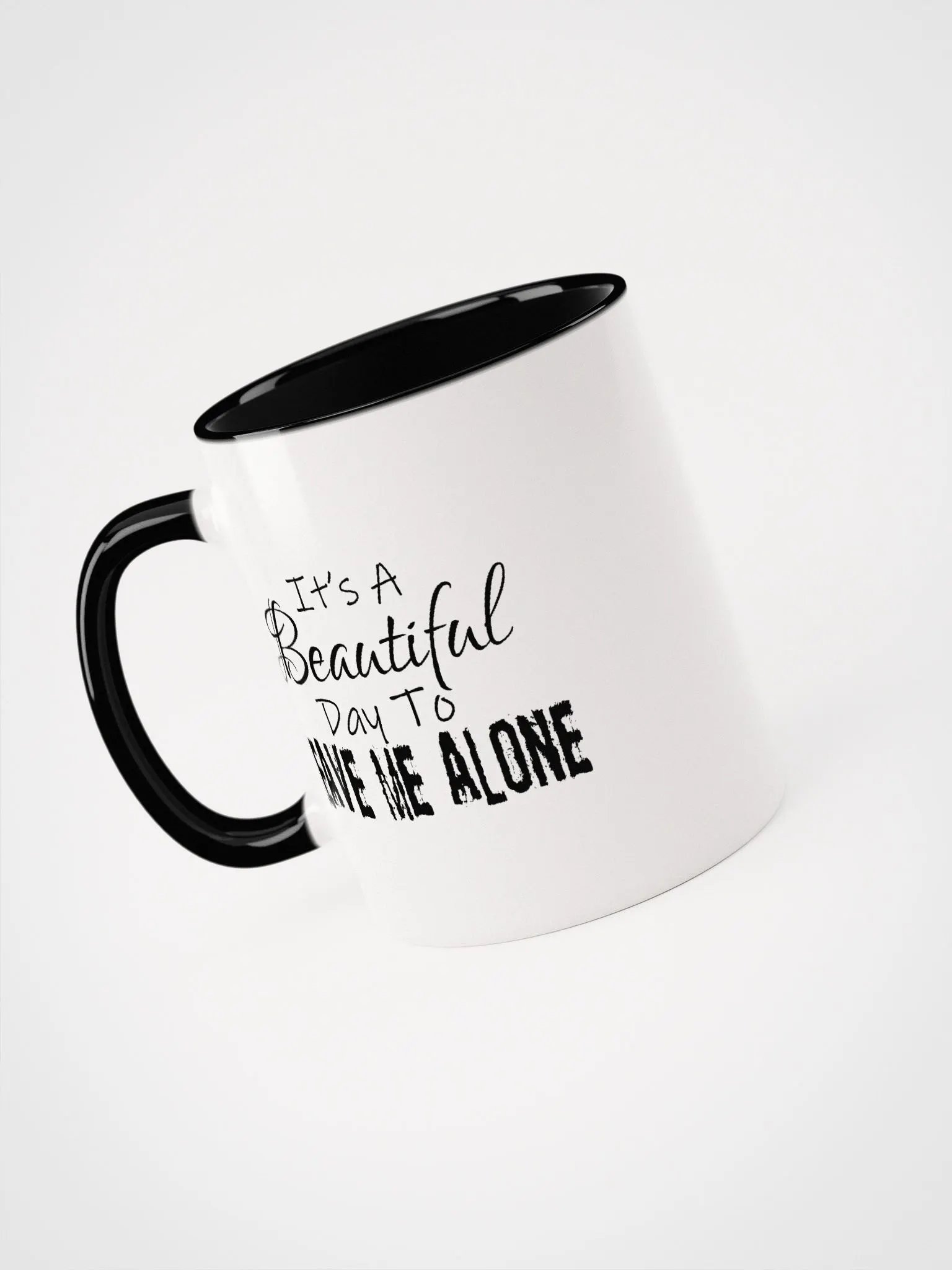 Leave Me Alone (Black Handle Mug) product image (3)