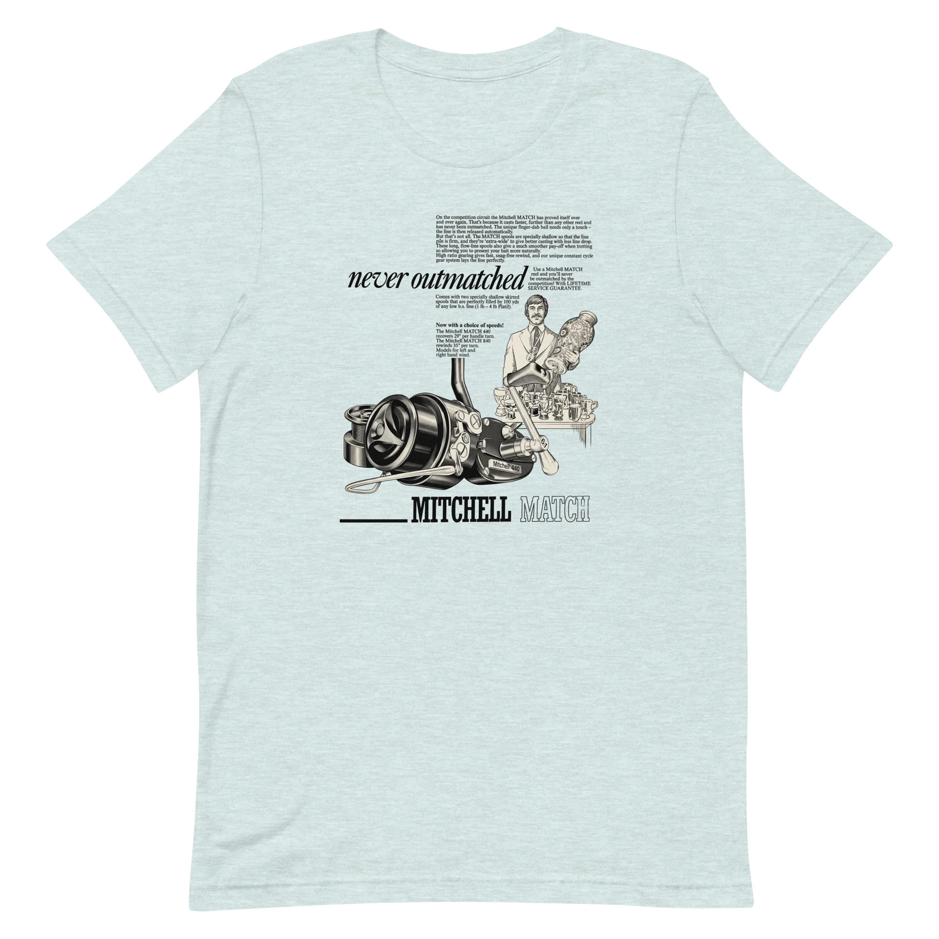 Mitchell 440a Match Reel T-Shirt product image (14)
