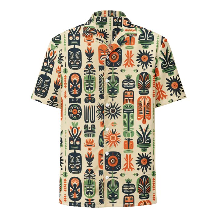 Retro Tiki Pattern Hawaiian Shirt product image (1)