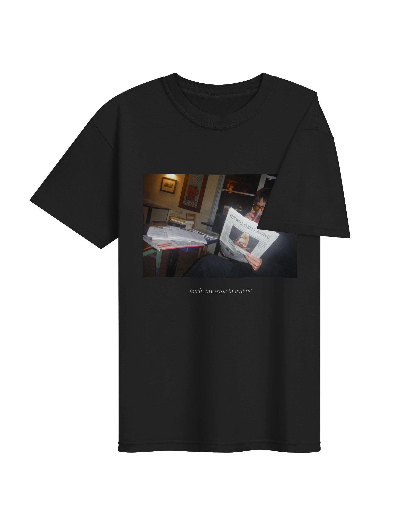"Early Investor in isid or" T-Shirt [Black] product image (4)