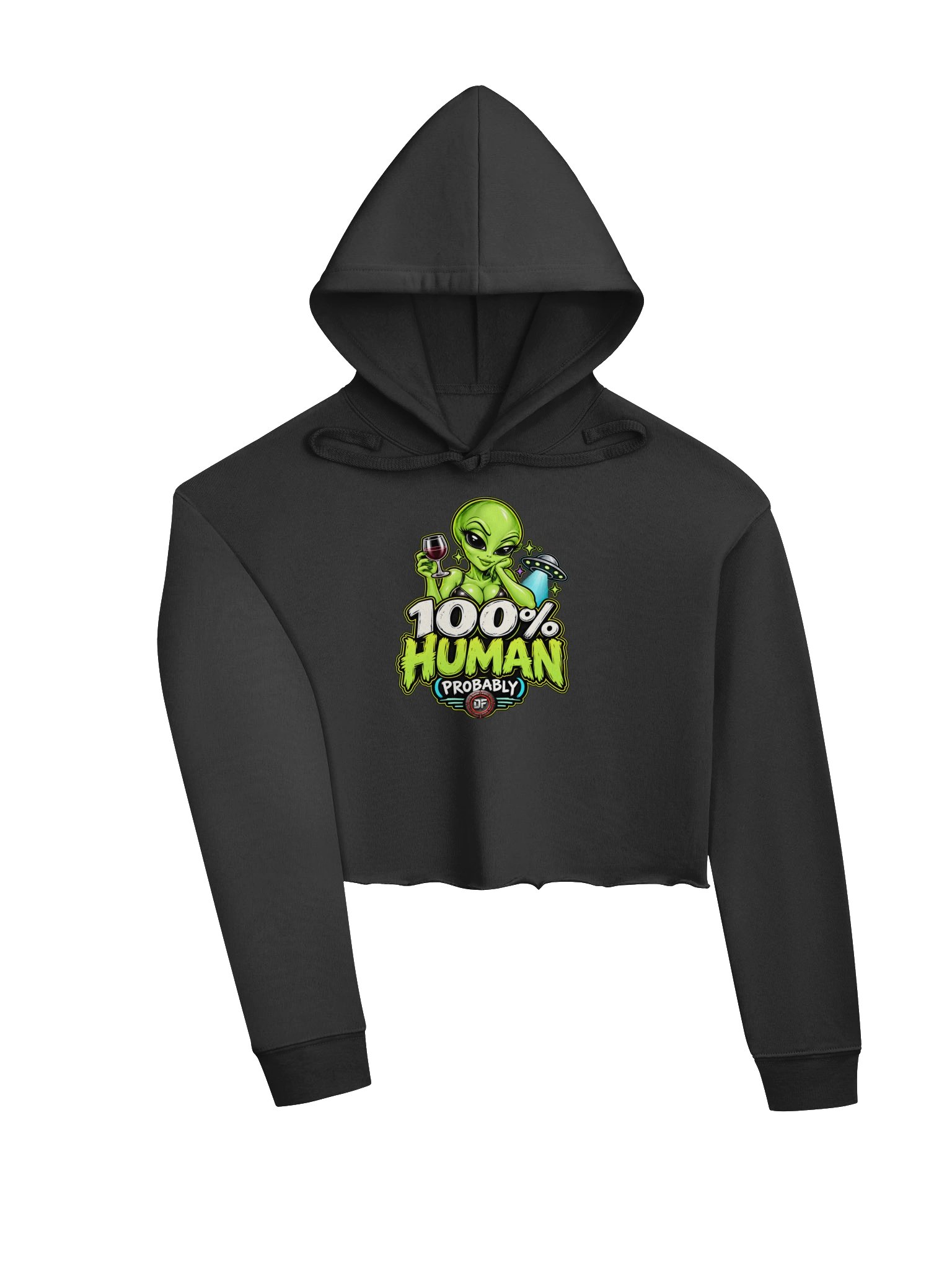 100% Human (Probably) Cropped Hoodie product image (9)