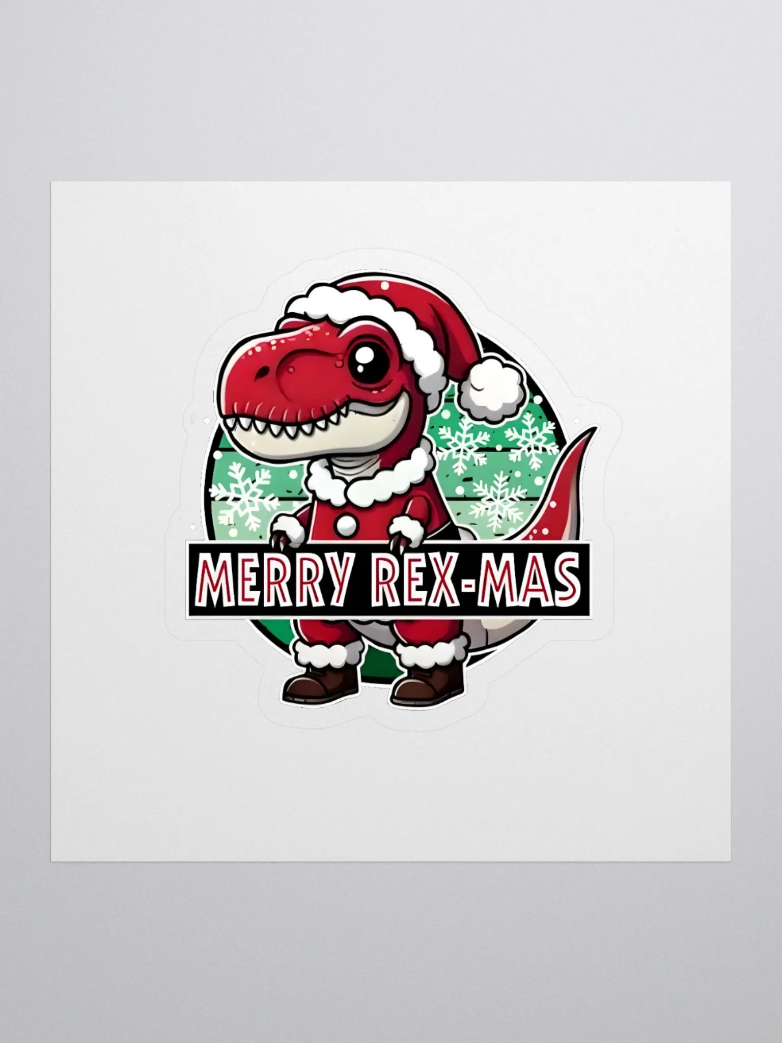 Merry Rex-mas Dino Stickers product image (4)
