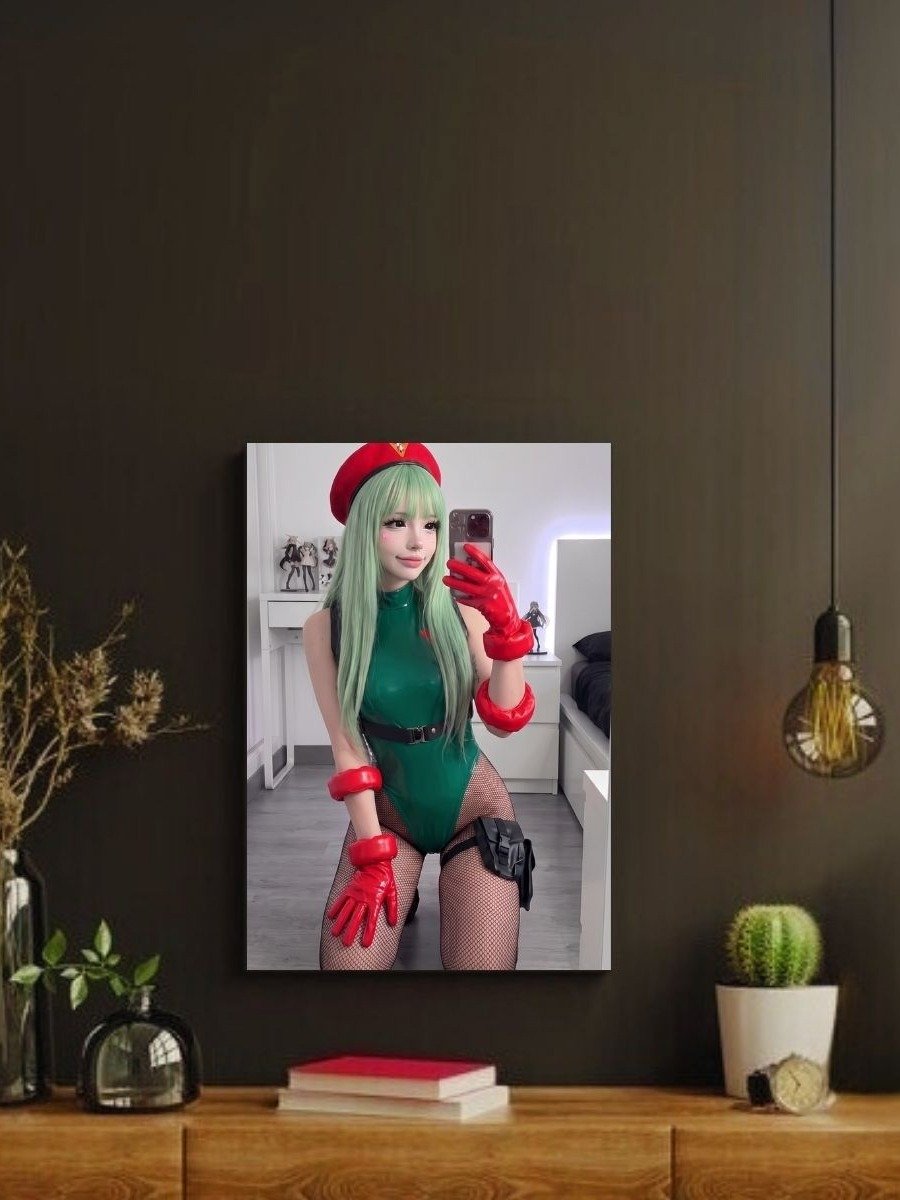 Cosplay Corner – Waifufaee as Cammy from Street Fighter Glossy 8x10 Metal Print product image (2)