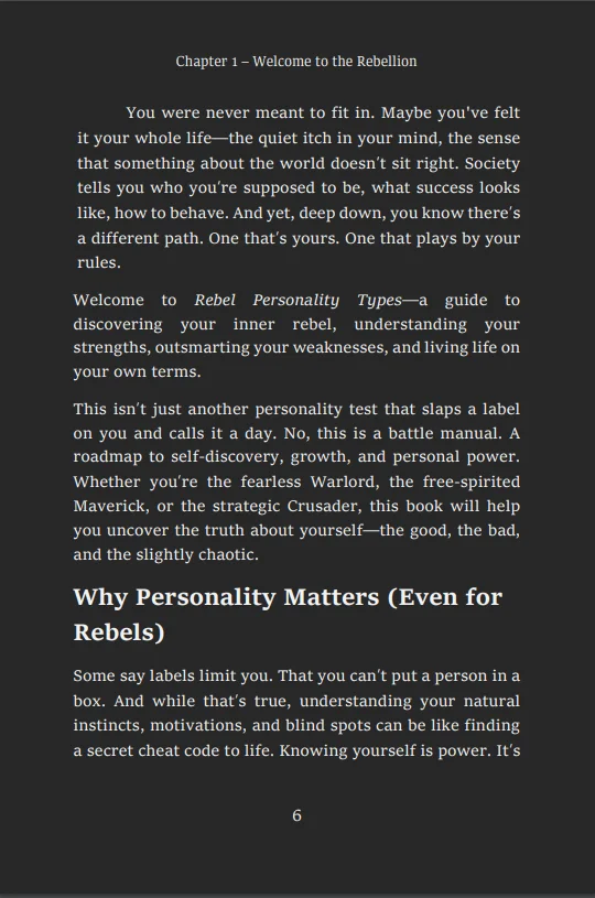 Beat the System - Rebel Personality Types product image (2)