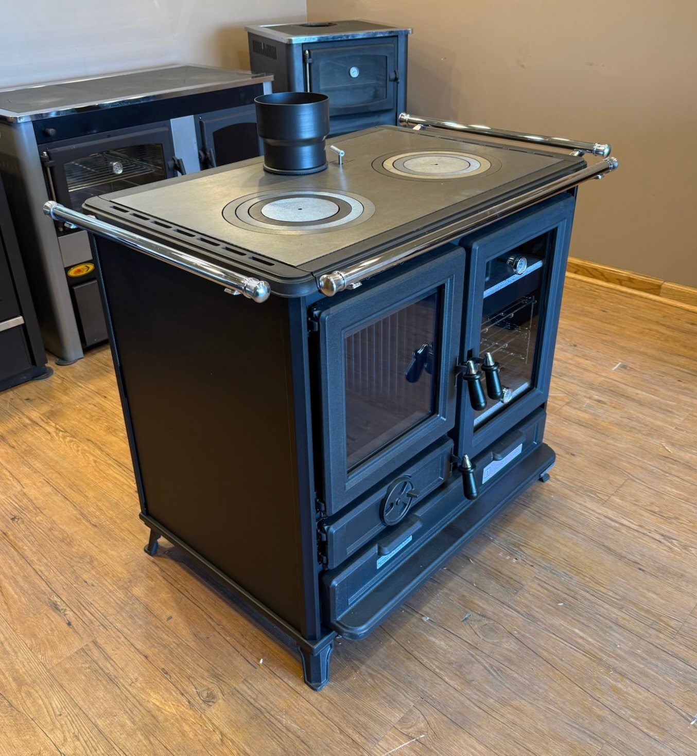 Thermorossi Margot Black Wood Cook Stove Dual Oven product image (3)