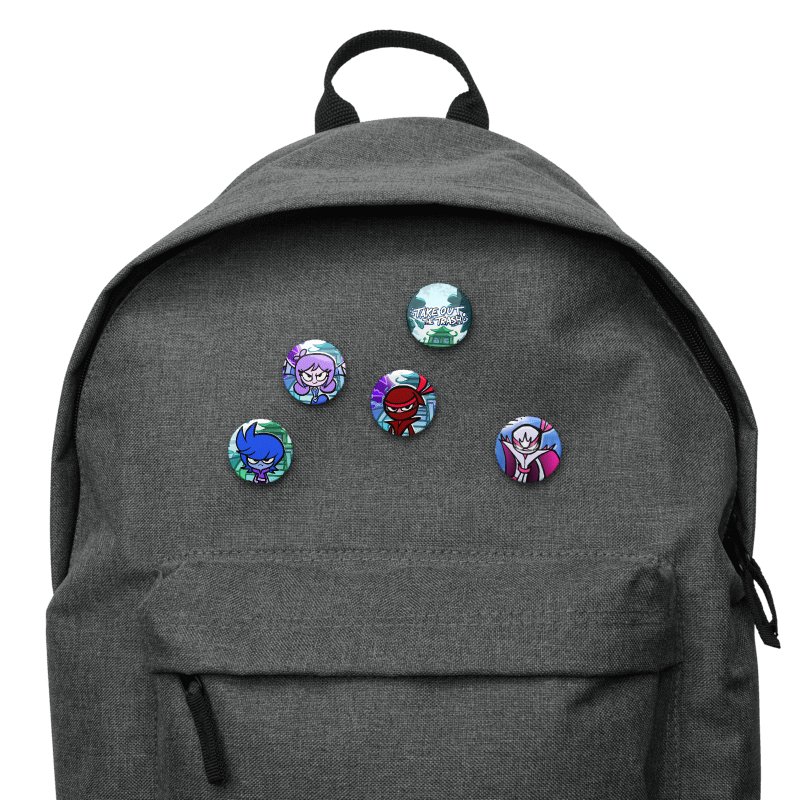 Take Out The Trash Pin Buttons Set product image (3)