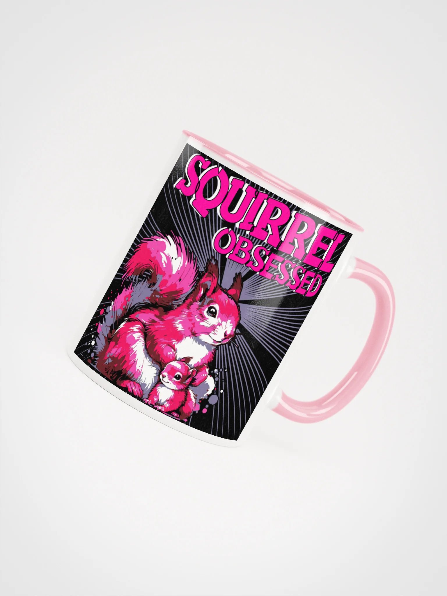 Playful Squirrel Obsessed Ceramic Mug product image (4)