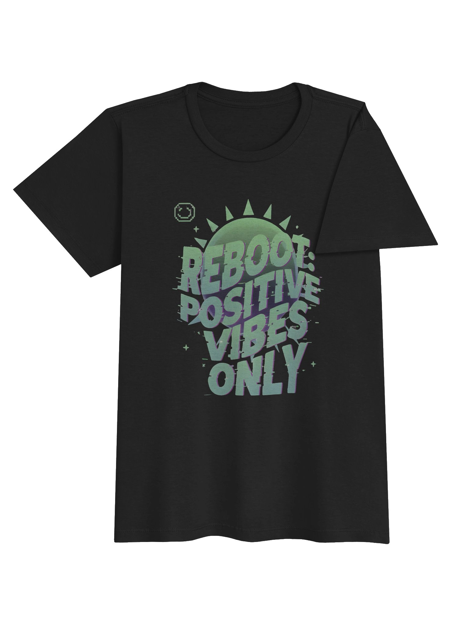 Womens REBOOT: Positive Glitch Tee product image (4)