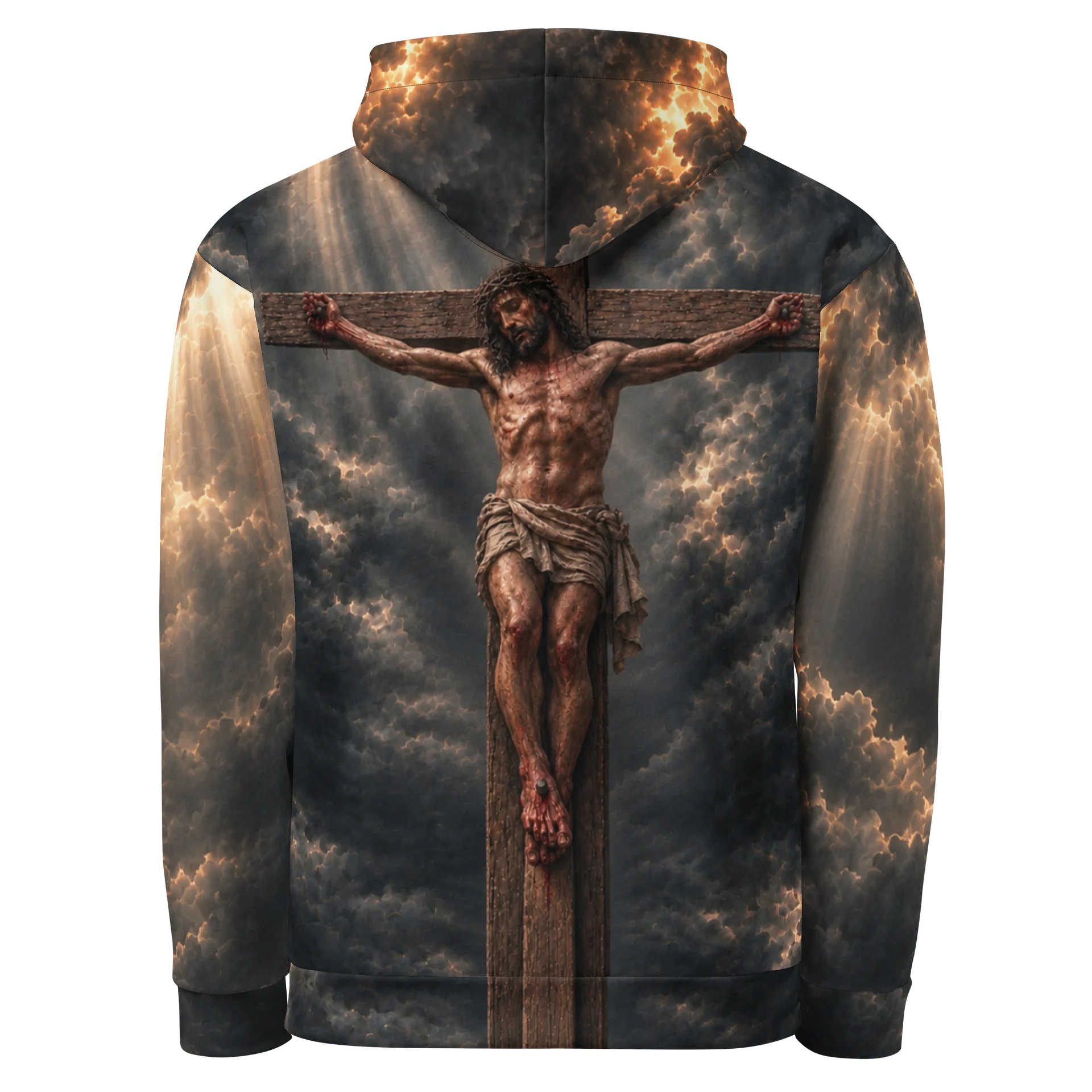 It Is Finished — Crown & Cross All-Over Print Hoodie product image (3)