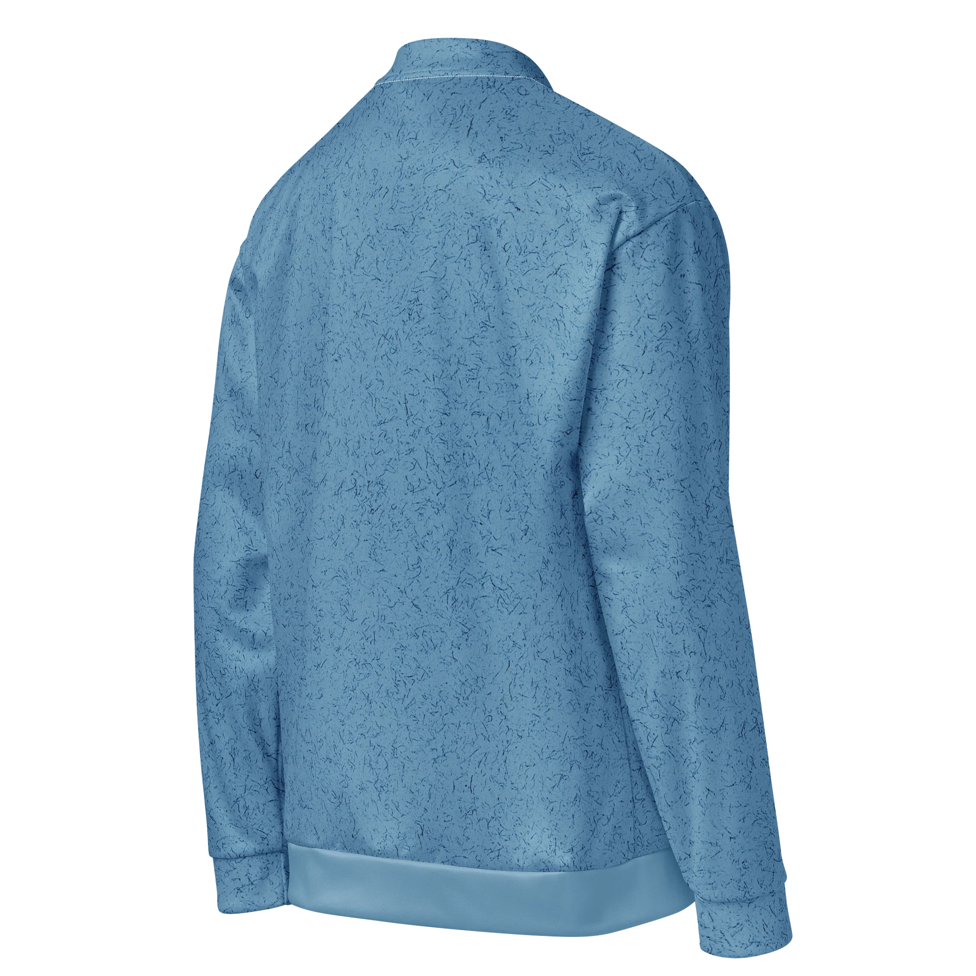 Light Blue Speckle All-Over Bomber Jacket product image (7)