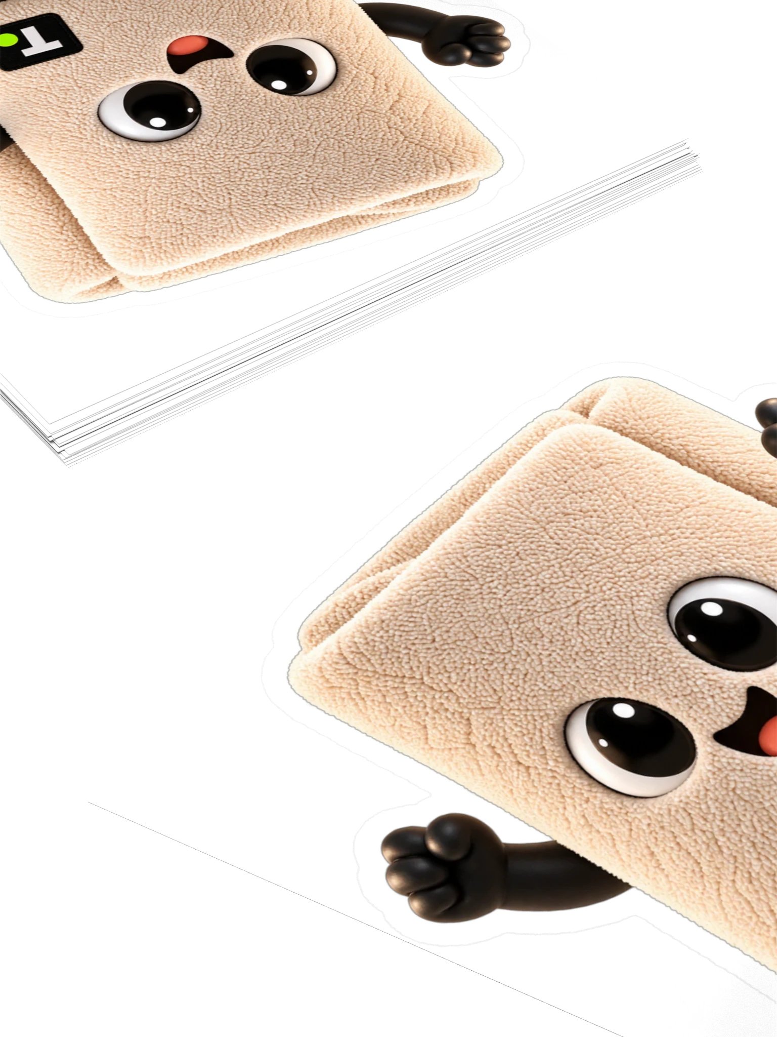 Towel Sticker, Excited product image (4)