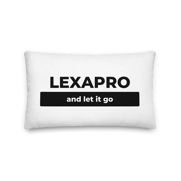 Lexapro and Let It Go Pillow product image (1)