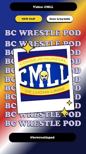 BC Wrestle Pod Network | CMLL/NJPW Announcement Post-Show

NEW EVENT ANNOUNCED: LUCHA KINGDOM 👑

📅 Monday, November 16, 2026 ...