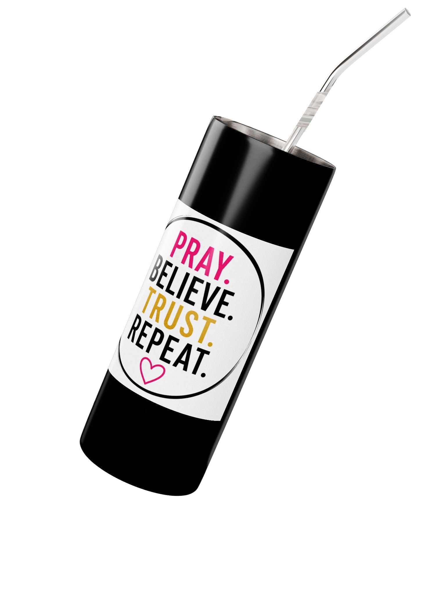 Pray Believe Trust Repeat Tumbler-Stainless Steel product image (2)