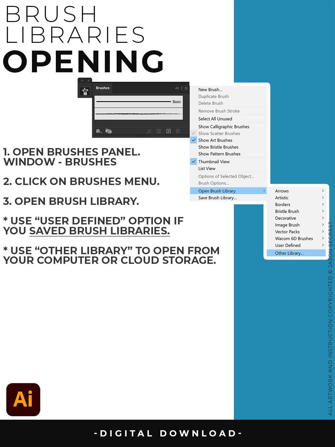 Comic Strip Brush Library for Adobe Illustrator product image (8)