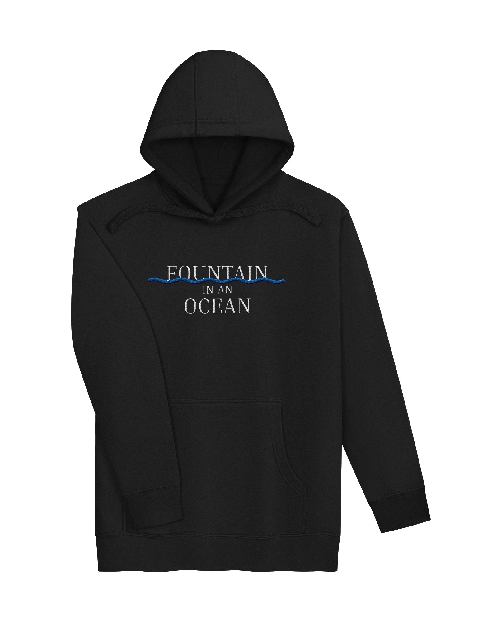 Fountain in an Ocean Embroidered Hoodie product image (3)
