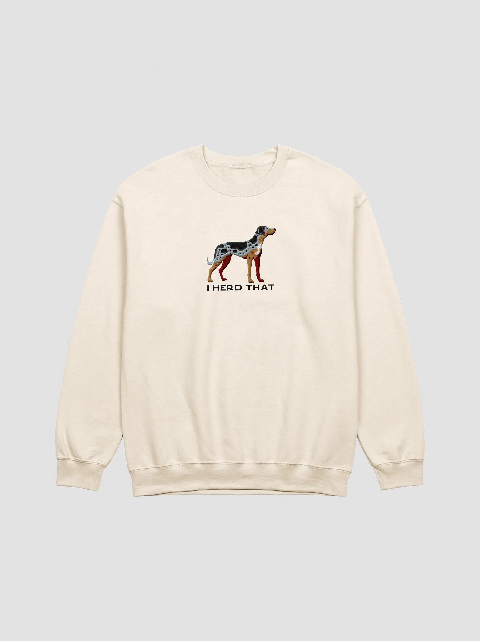 I Herd That Sweatshirt (Embroidered) of a Catahoula Leopard Dog product image (3)