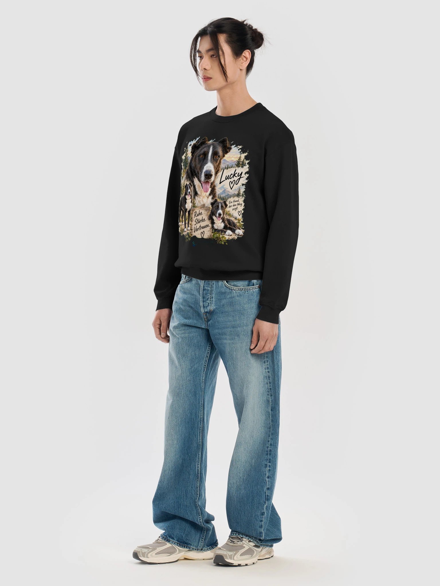 Lucky – Ruhe. Stärke. Vertrauen. | Berglandschaft-Crewneck product image (21)