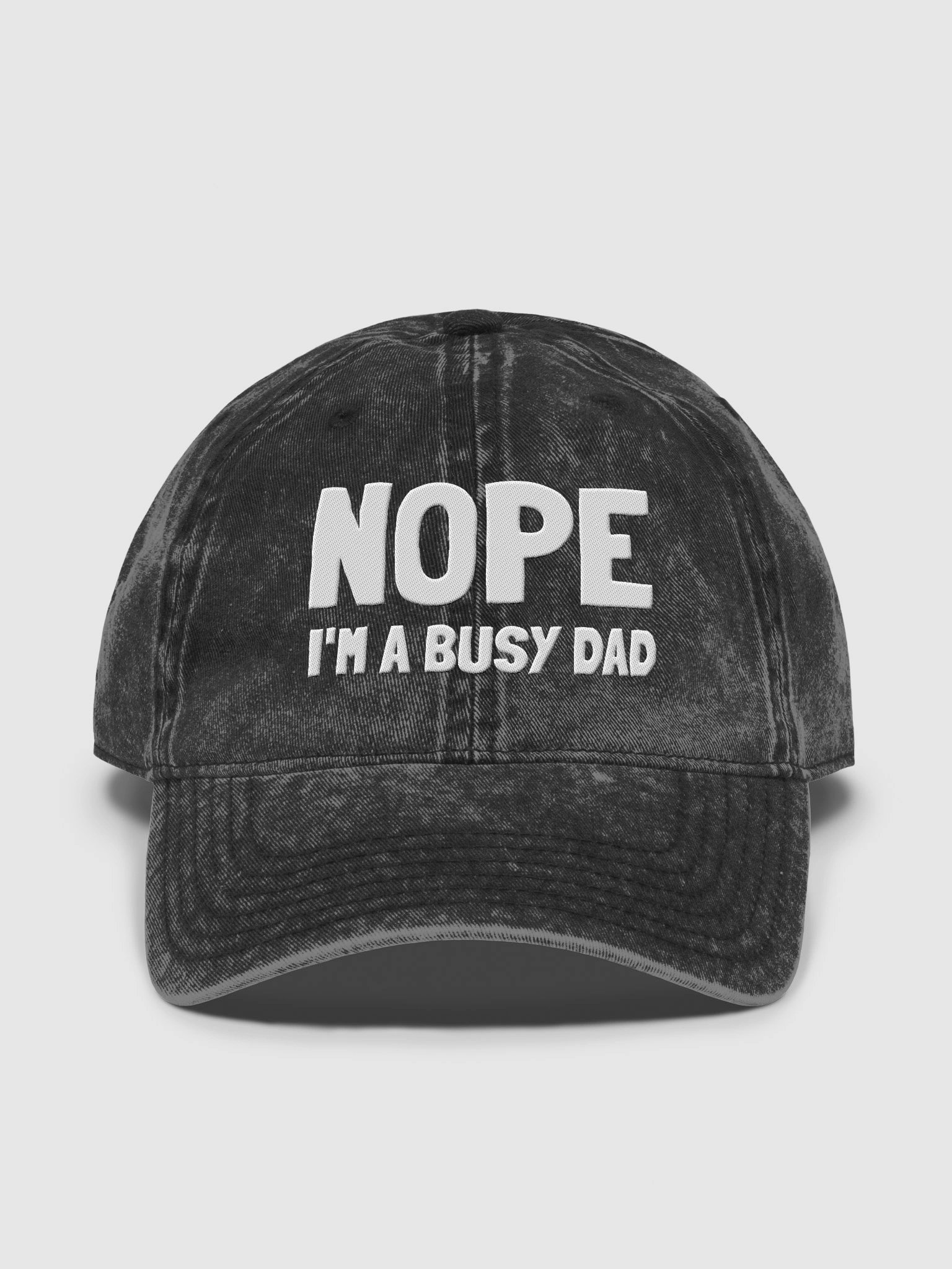 Urgers Nope I'm a busy dad Denim Hat product image (2)