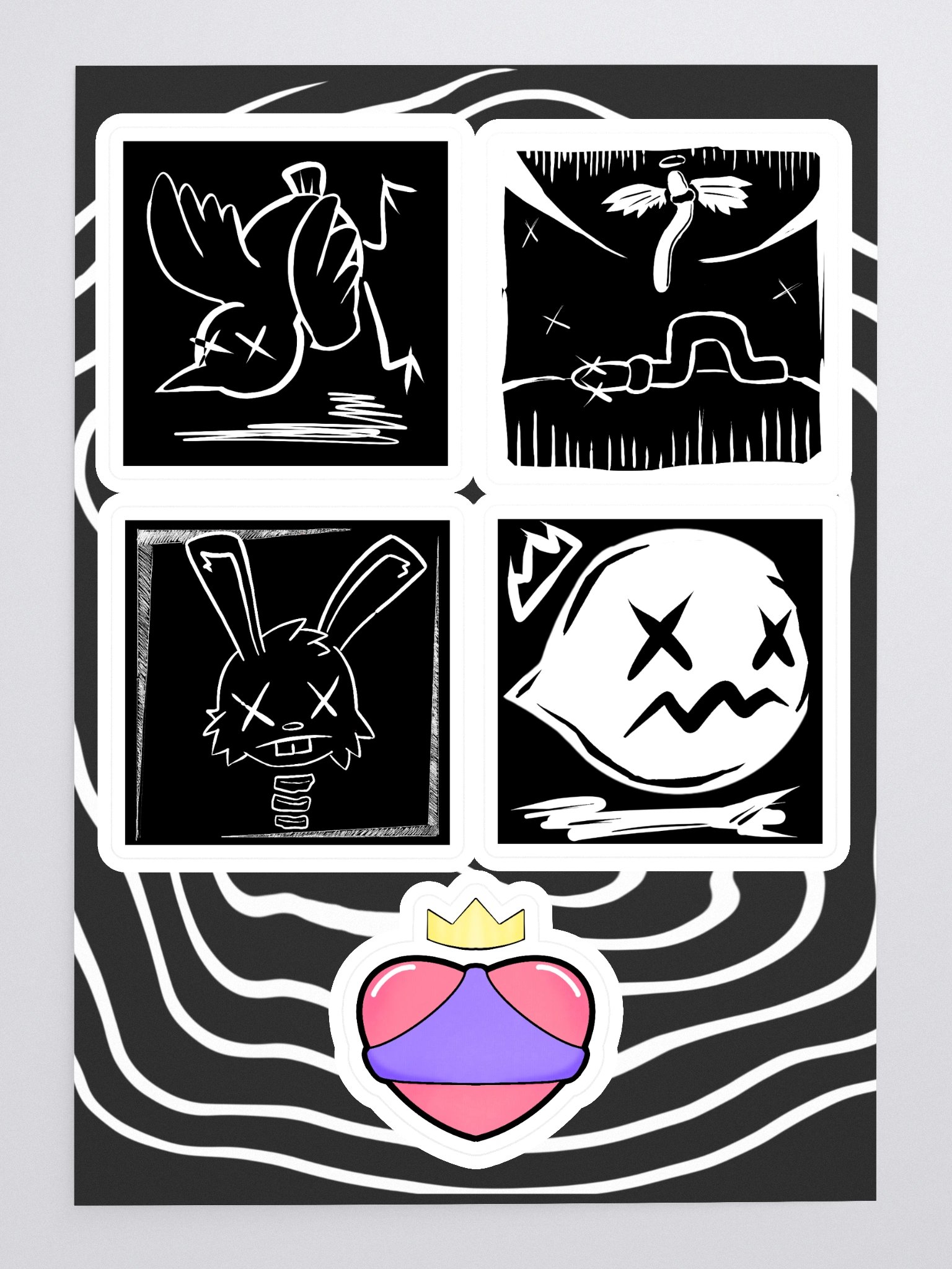 DEATH BY BOOTY XX STICKER PACK product image (3)