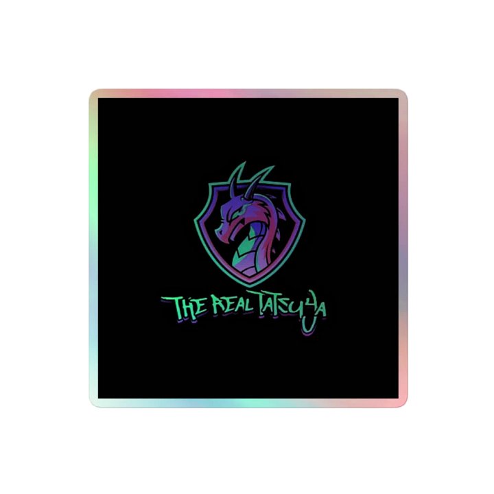 Holographic logo sticker product image (2)