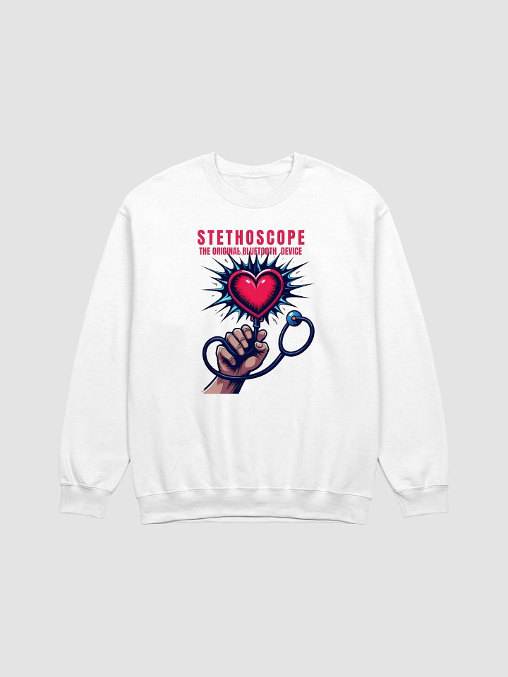Heartbeat Stethoscope Crewneck Sweatshirt product image (5)