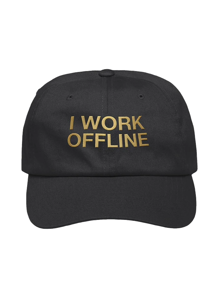 I work offline dad hat product image (1)