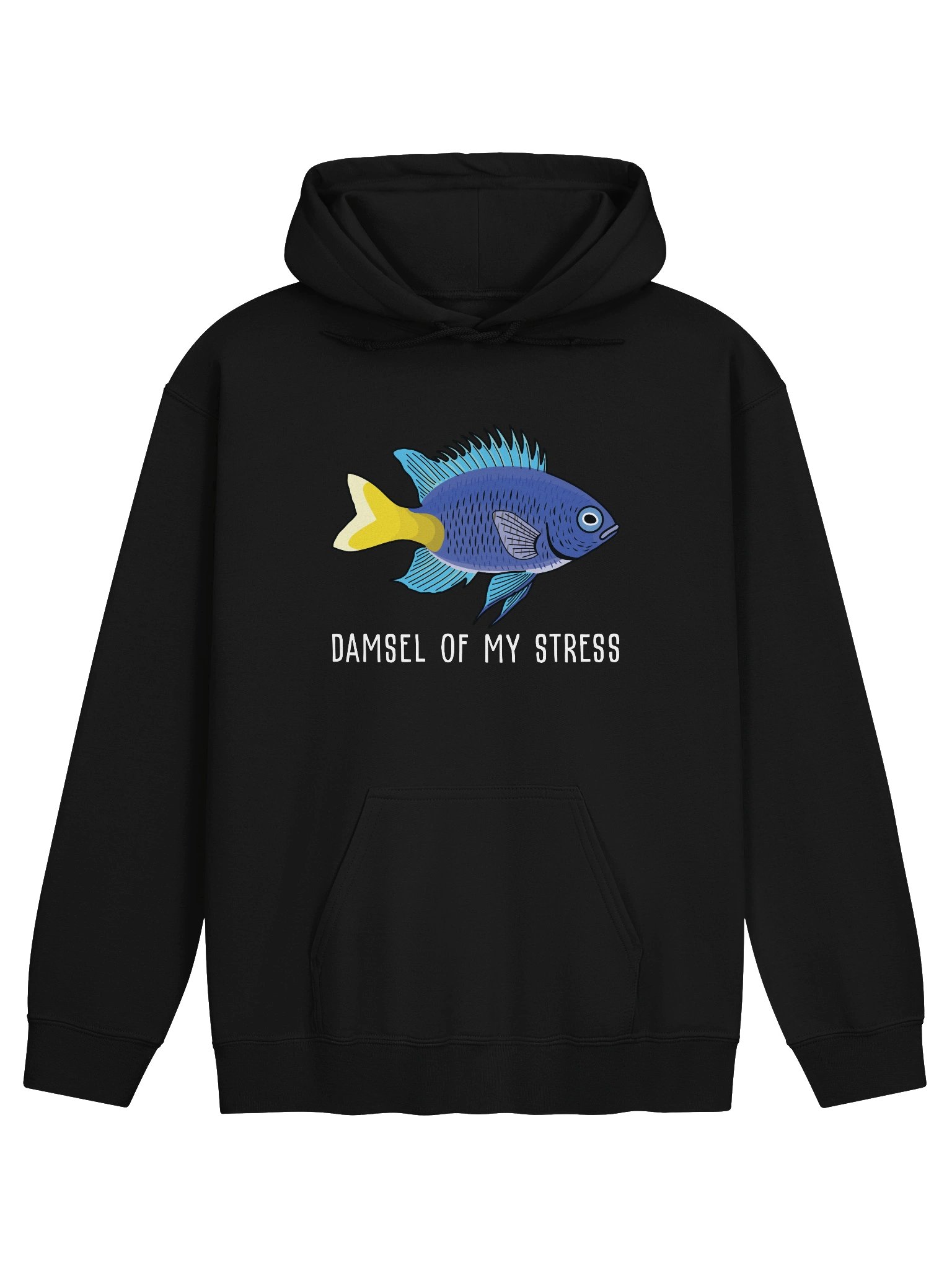 Damsel of My Stress Yellowtail Damsel Hoodie for Reef Aquarium Lovers product image (3)
