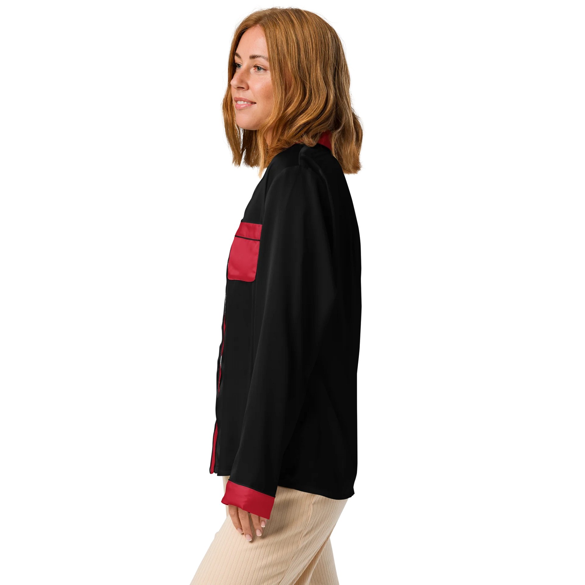 WILLOWISP Intern Solid Long Sleeve Pajama Top product image (4)
