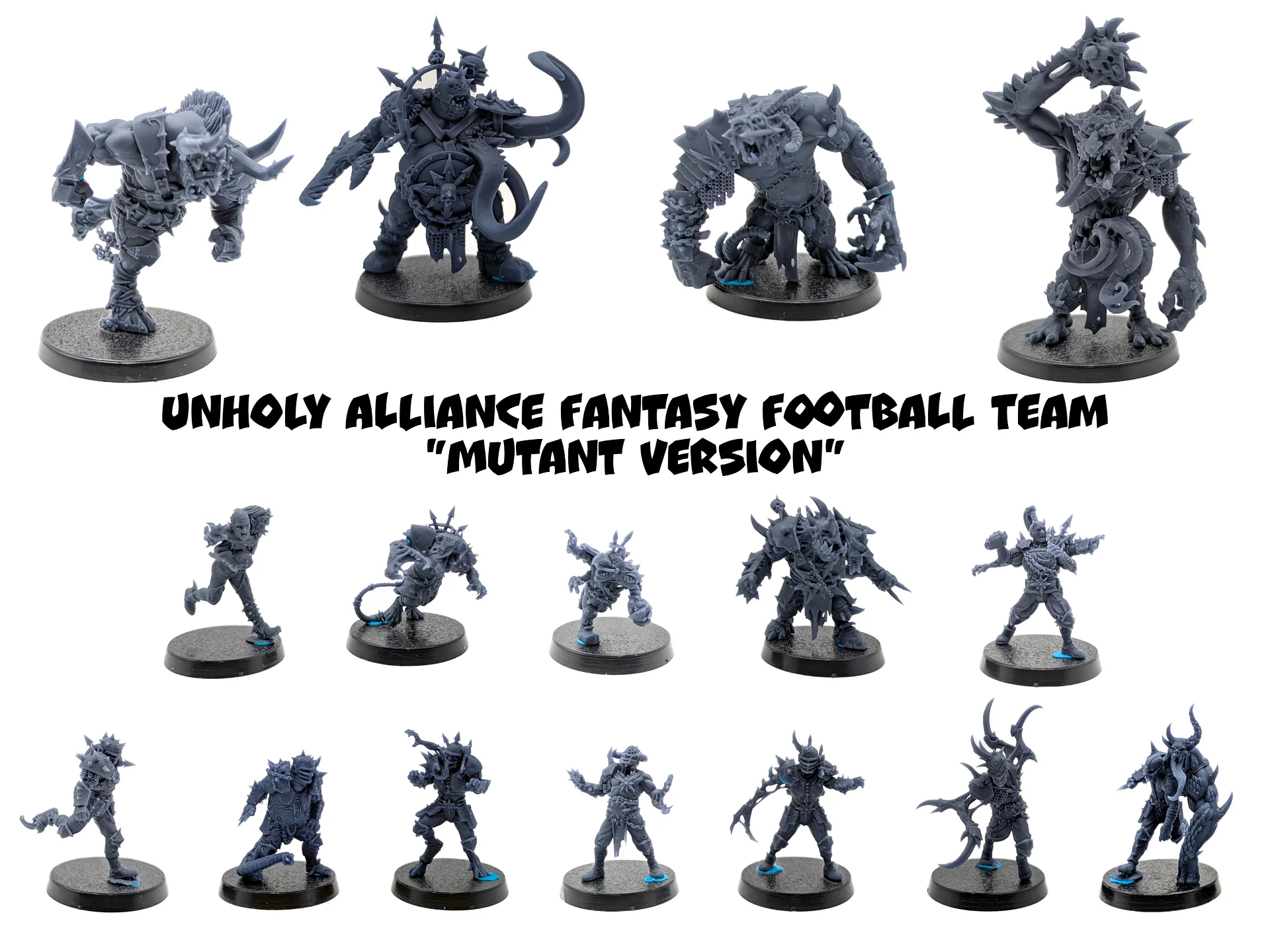 Unholy Alliance Fantasy Football Team "Mutant Version" - Brutefun Miniatures product image (1)