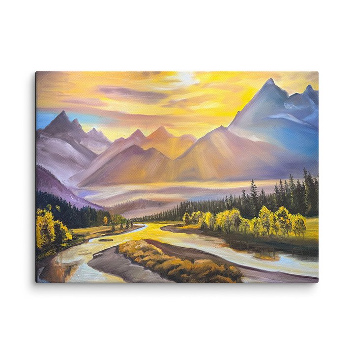 Snake River and Tetons - Giclee Canvas product image (1)
