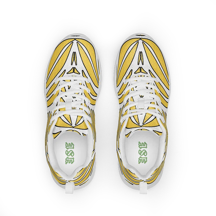 Golden Pulse: Symmetrisches Tribal-Muster Women's Sneakers product image (1)