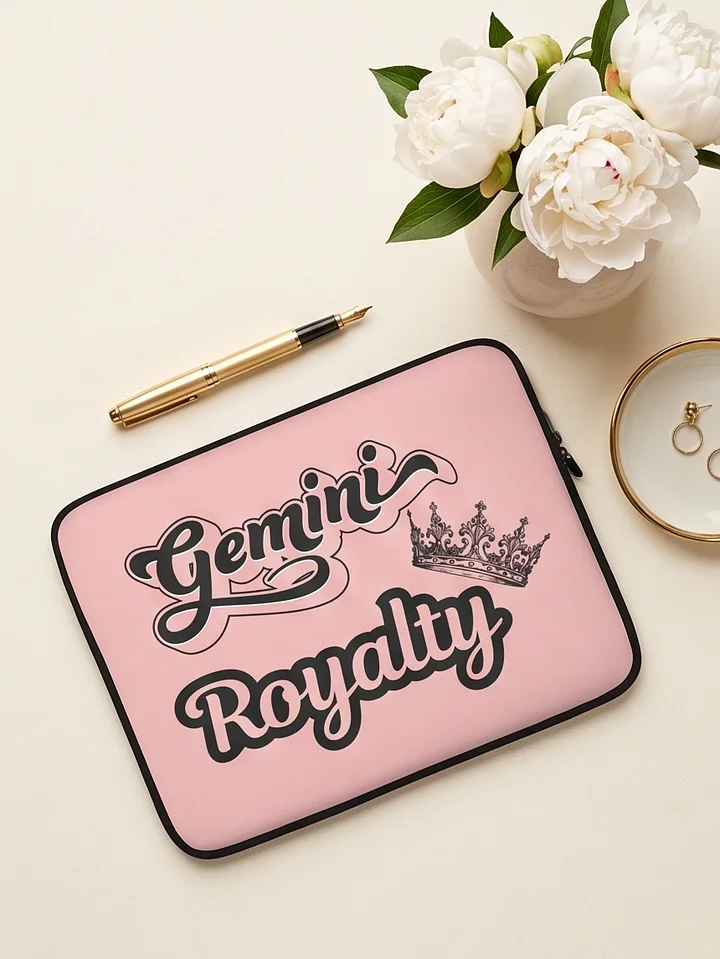 Pink Gemini Royalty Laptop Sleeve product image (3)