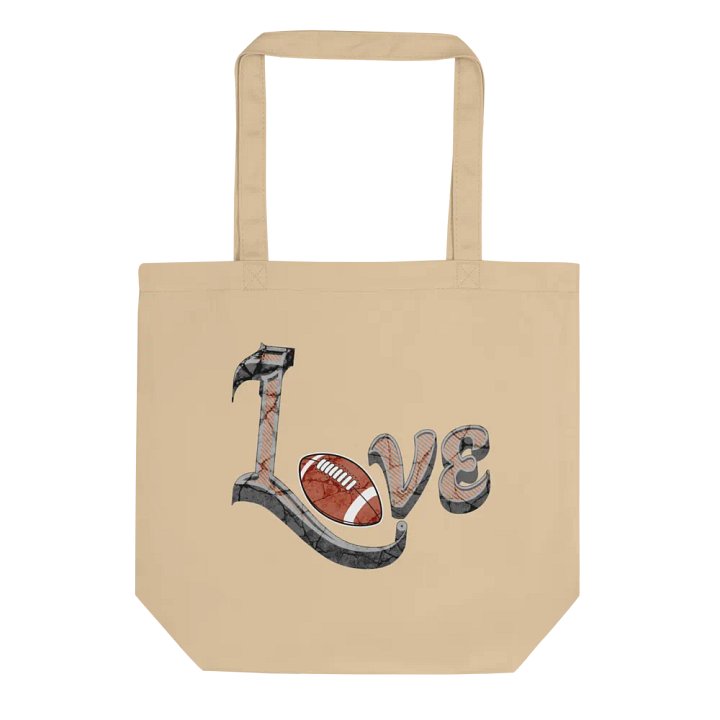 Love Football Vintage Eco Tote product image (1)