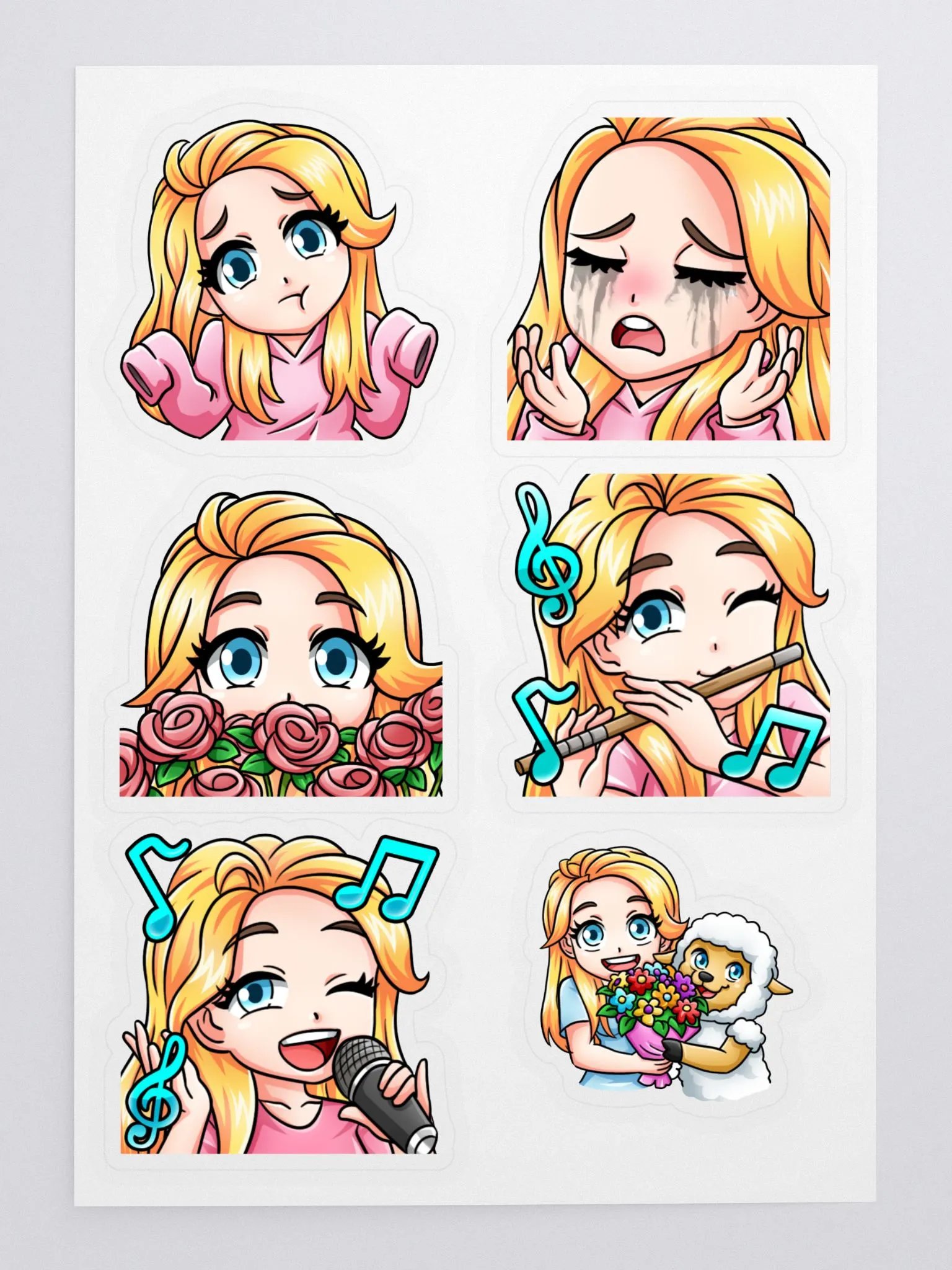 Melissa Emote Stickers Set 2 product image (3)